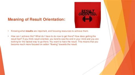 define results oriented|What Does It Mean to Be Results.